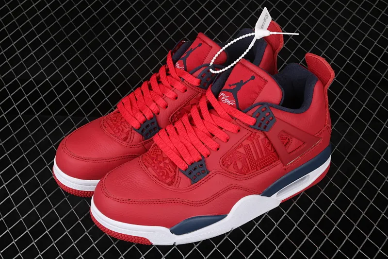 All categories Air Jordan Jordan series basketball shoes Air Jordan 4 Air Jordan 4 SE "FIBA" AJ4 Joe 4 World Cup League full head layer bright red basketball shoes CL1184-617